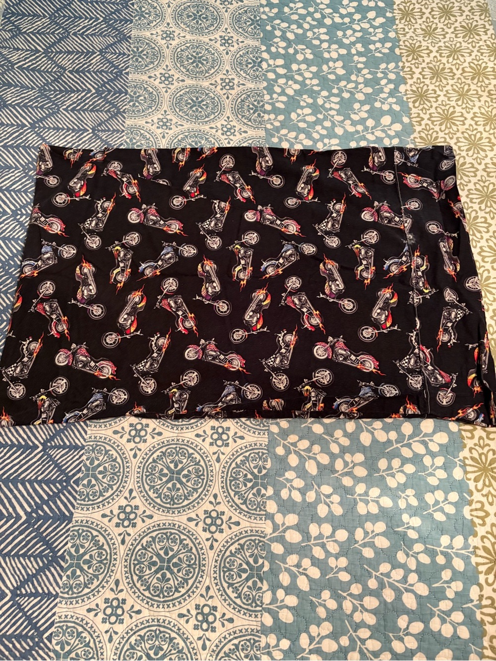Handmade Harley Motorcycle pillow case